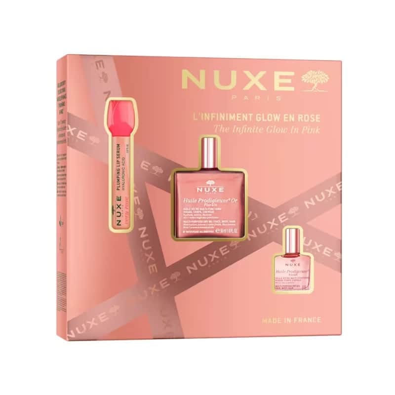 Nuxe Huile Prodigieuse Or Florale 50 ml + Very Rose Sérum Labial 8 ml + Huile Prodigieuse Florale 10 ml